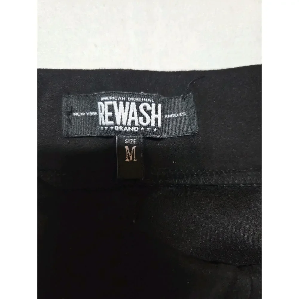 Rewash Black Mini Skirt Size M